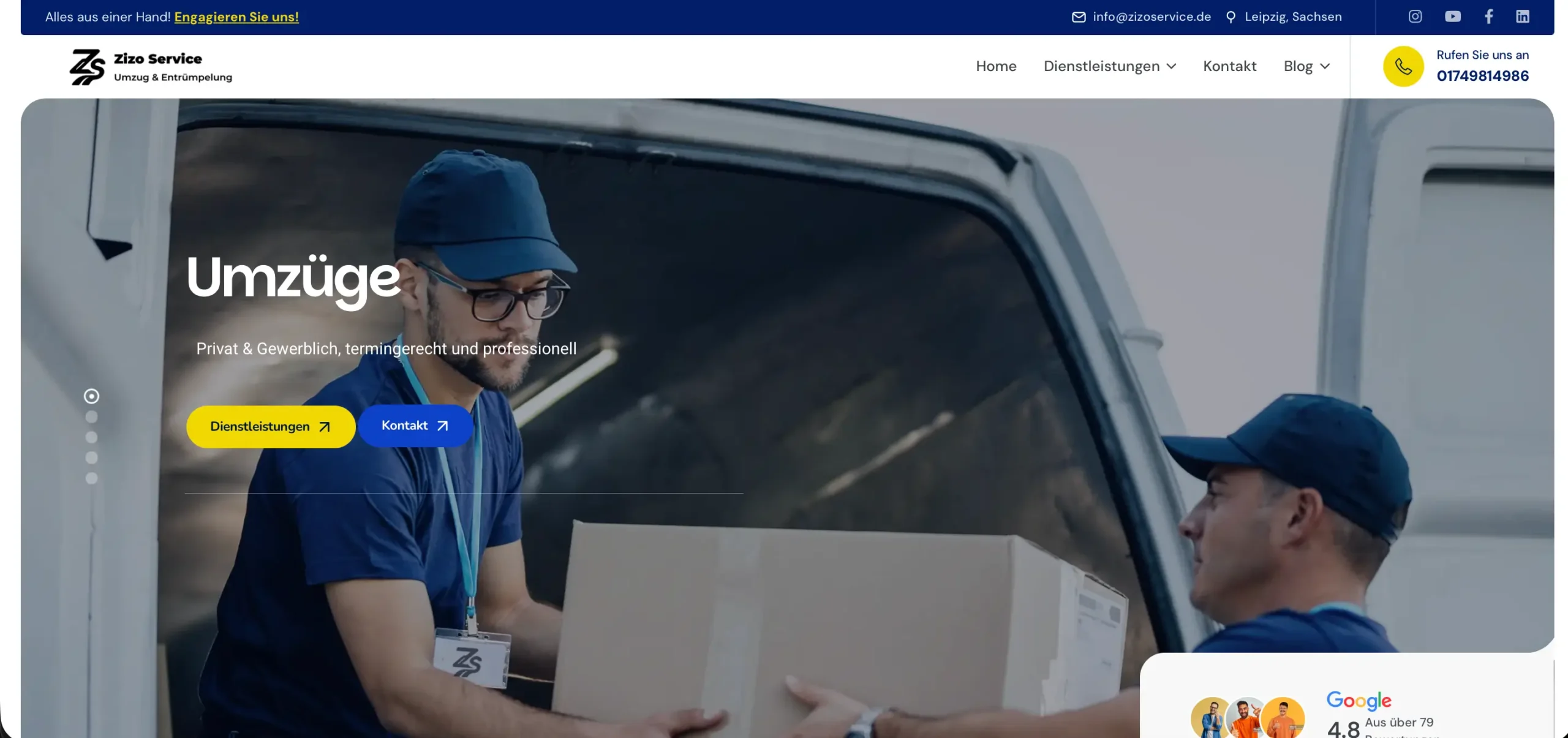 🚀 Zizo Service: Moderner Webauftritt, professionelles Webdesign & starke Online-Präsenz – entwickelt von AlbertoIT
