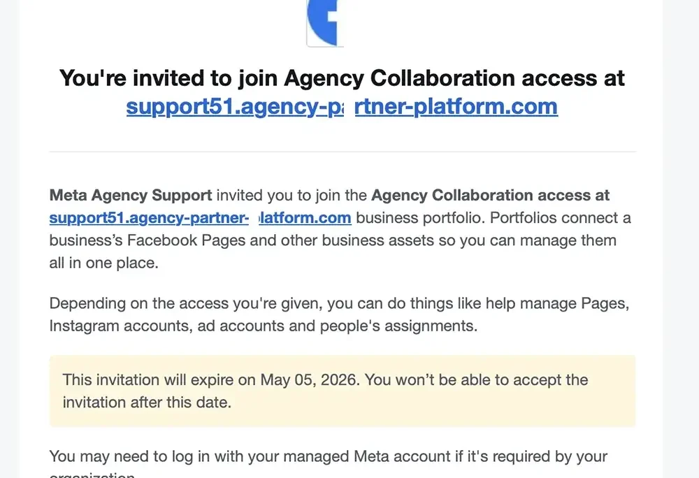 Achtung vor Meta-Betrug: Gefälschte „Agency Collaboration“-Einladungen im Umlauf